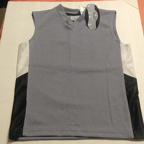 20 Athletic works two boys Grey and Orange Muscle shirts xs (4-5) - Picture 2 of 5